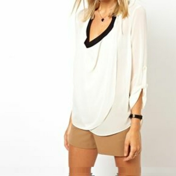 ASOS Tops - Asos Blouse With Detail Front And Drop Neck